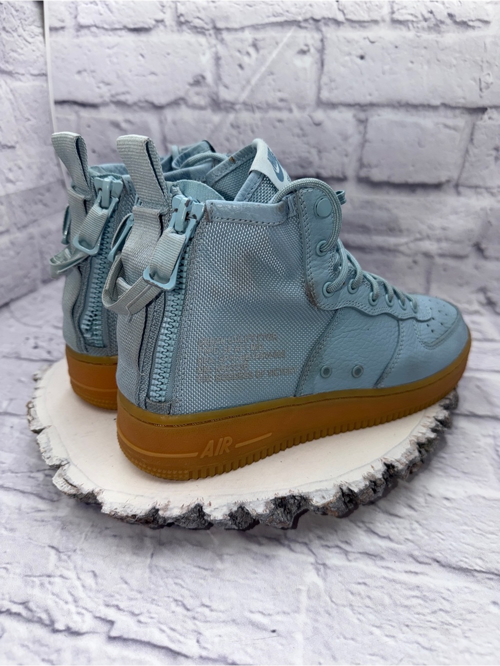 Nike SF Air Force 1 Mid GS 'Ocean Bliss' Boys Size 7Y Shoes Style: AJ0424-401 - Picture 5 of 11